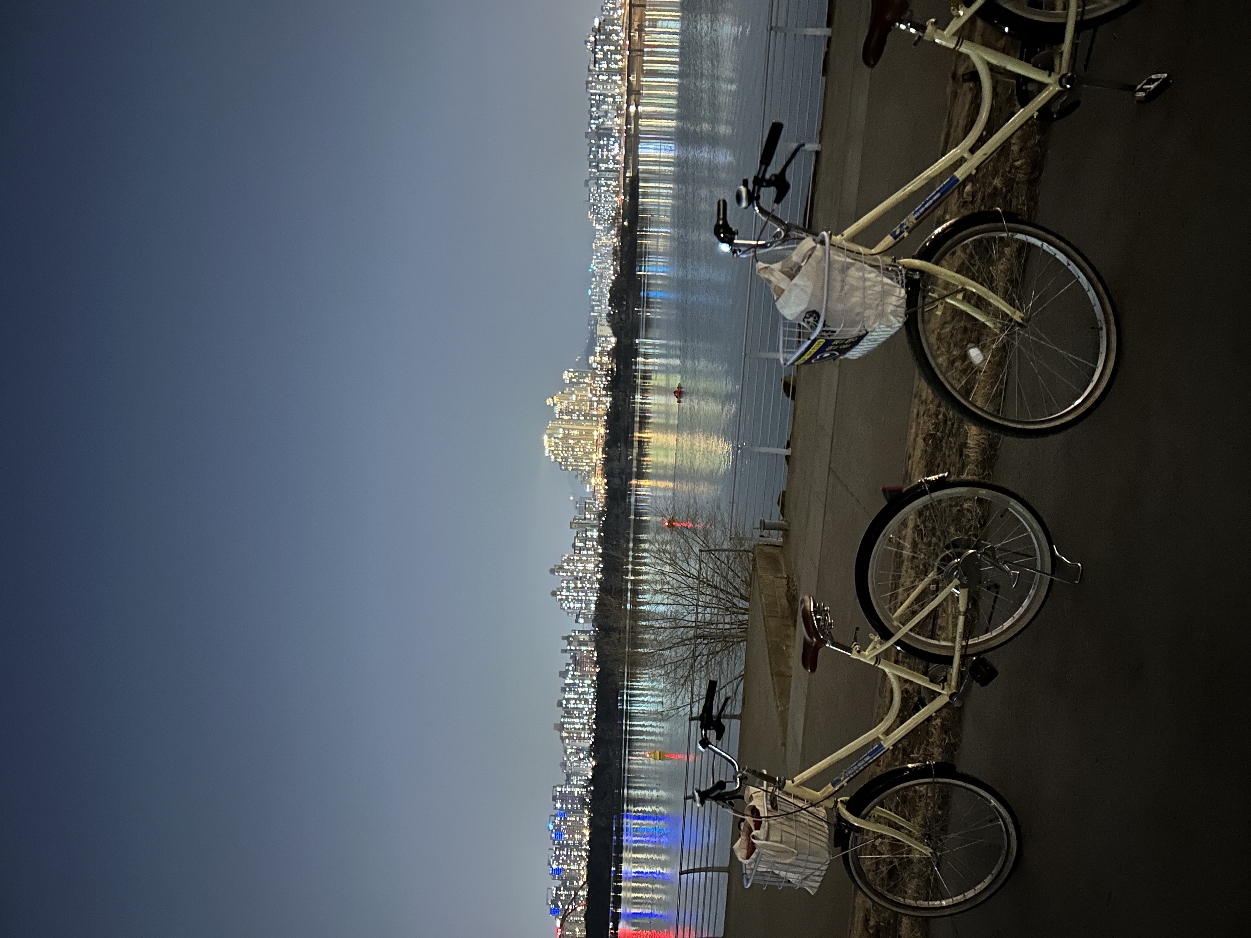 漢江でサイクリング
