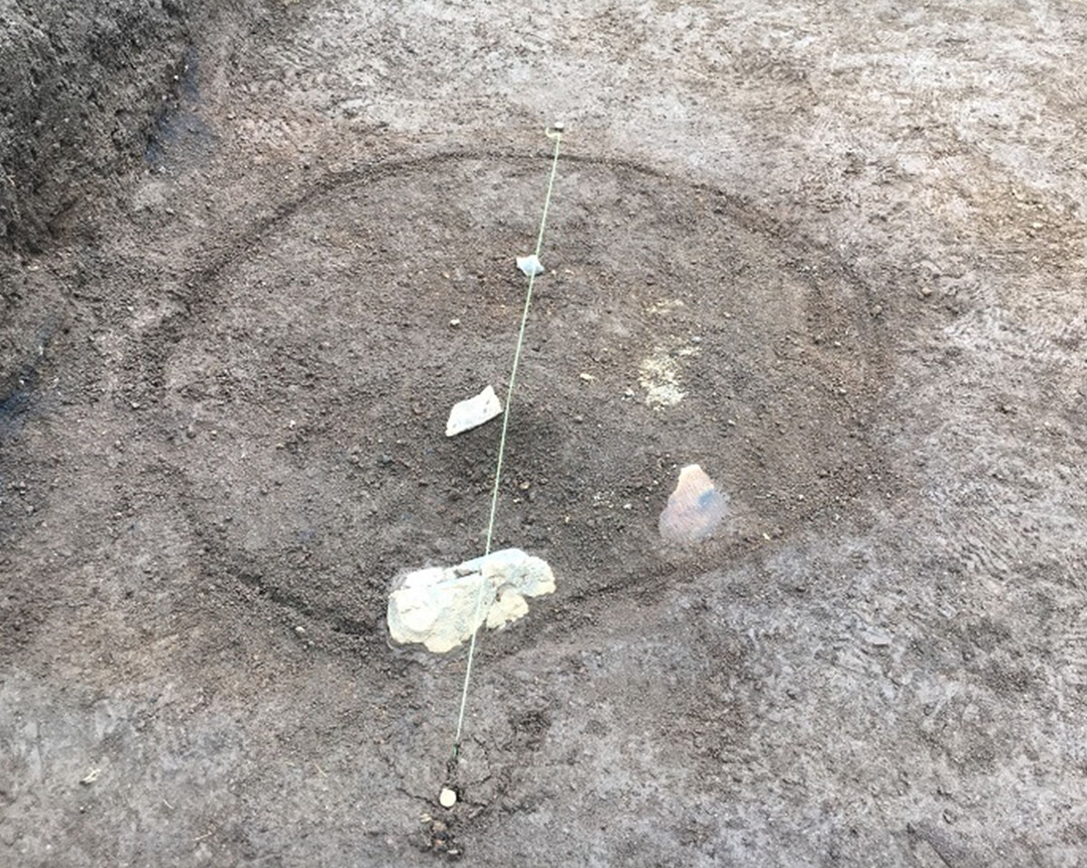 弥生時代の土器片を自分で取り出した!中屋敷遺跡発掘調査03