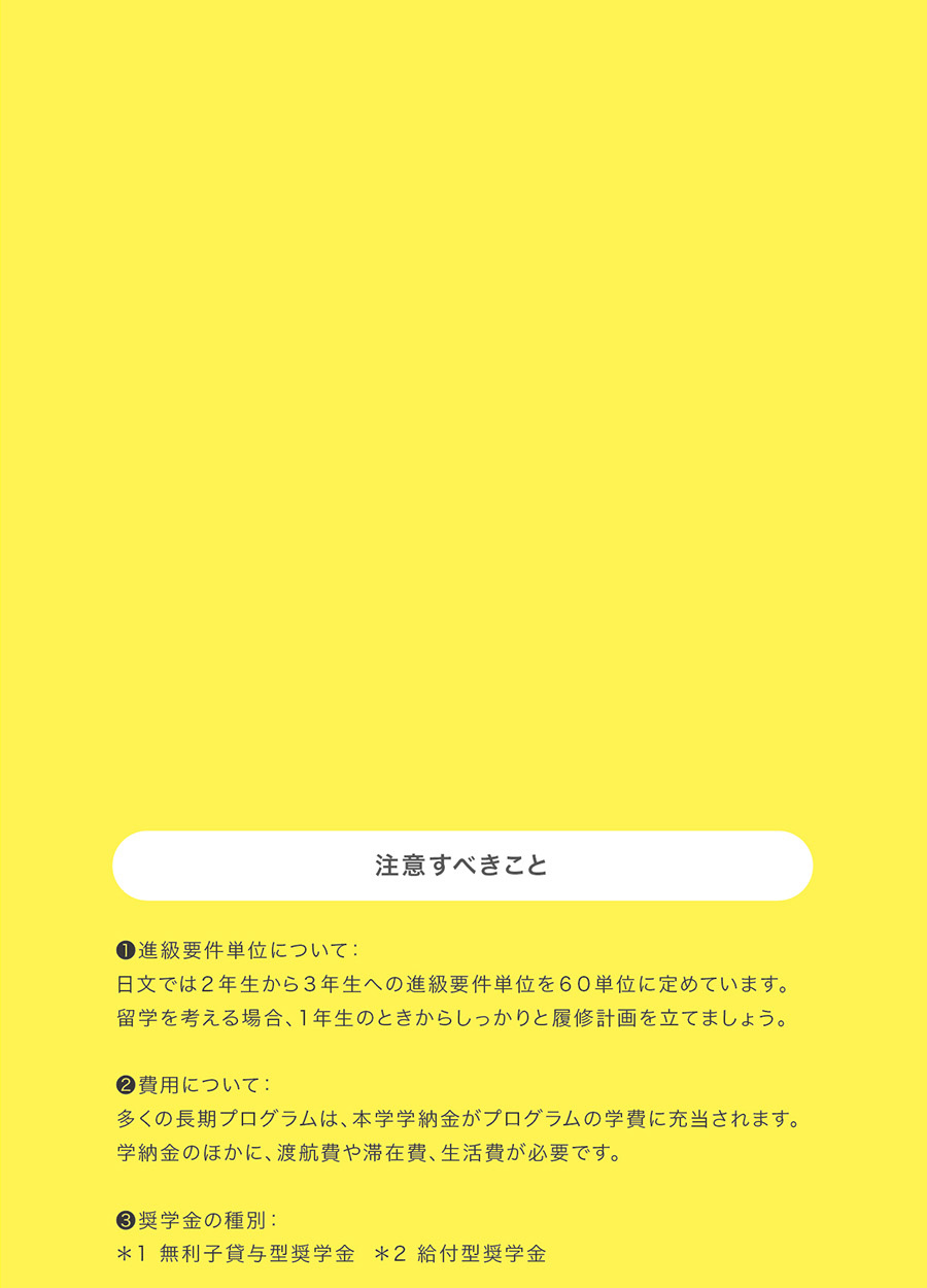 昭和女子大学日文留学ガイド2025（注意すべきこと・留学支援）