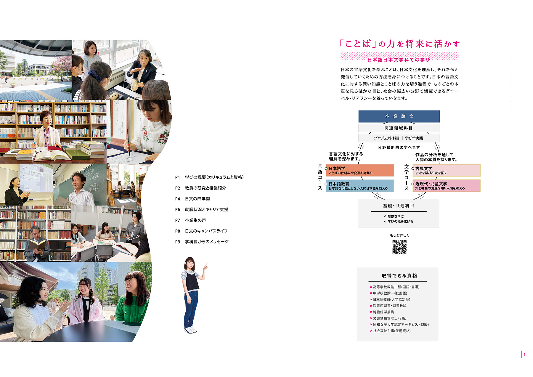 昭和女子大学日本語日本文学科2027案内